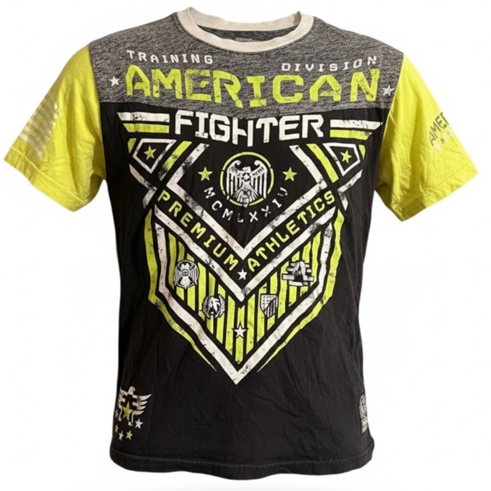 American Fighter Glow-in-the-Dark Graphic Tee | Yellow | Men’s Medium